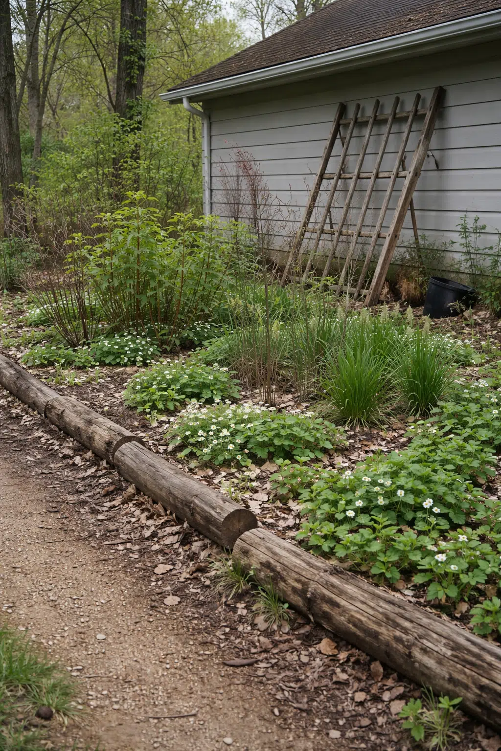 ### 13. Drift of Wood Anemones Along Log Border