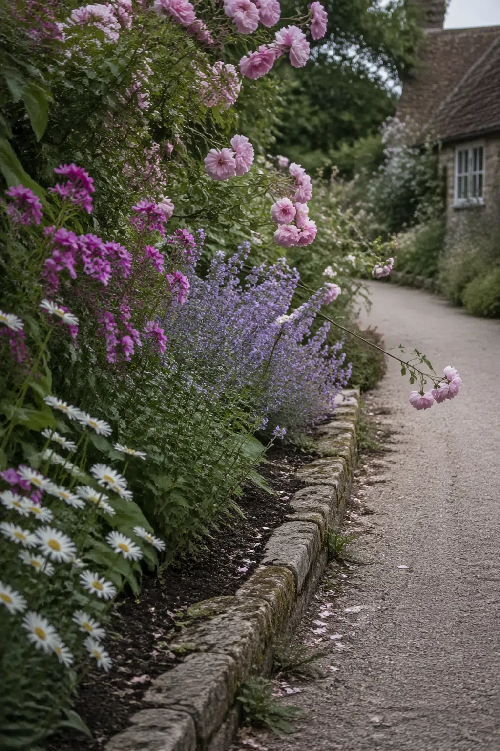 ### 17. Climbing Roses & Nepeta Border